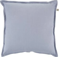 LINNEN - Kussenhoes 45x45 Cm - Denim Blauw - 100% Linnen - Exclusief Binnenkussen