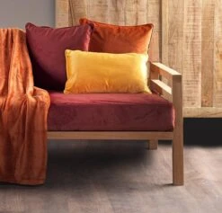 FINN - Kussenhoes Velvet 45x45 Cm - Potters Clay - Oranje - Exclusief Binnenkussen -Dutch Decor 1200x1151 2