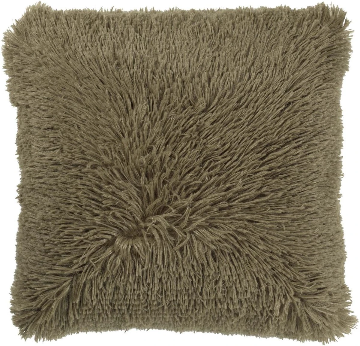 FLUFFY - Sierkussen Unikleur 45x45 Cm - Olijf - Groen - Inclusief Binnenvulling 3 FLUFFY - Sierkussen Unikleur 45x45 Cm - Olijf - Groen - Inclusief Binnenvulling