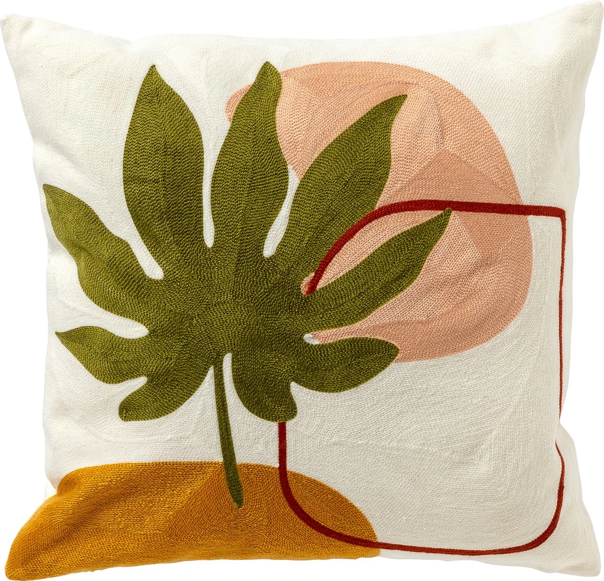 INES - Kussenhoes 45x45 Cm Snow White - Wit - Exclusief Binnenkussen 3 INES - Kussenhoes 45x45 Cm Snow White - Wit - Exclusief Binnenkussen