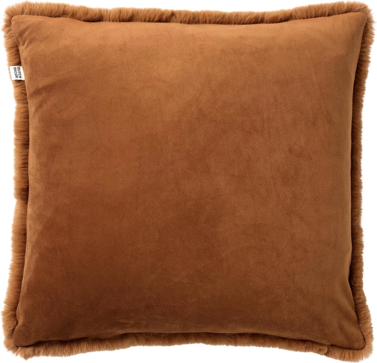 ZAYA - Sierkussen Unikleur 45x45 Cm - Tobacco Brown - Bruin - Superzacht - Inclusief Binnenkussen 4 ZAYA - Sierkussen Unikleur 45x45 Cm - Tobacco Brown - Bruin - Superzacht - Inclusief Binnenkussen - Afbeelding 2