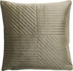 RUUD - Kussenhoes 45x45 Cm - Linde / Olijfgroen - Met Rits