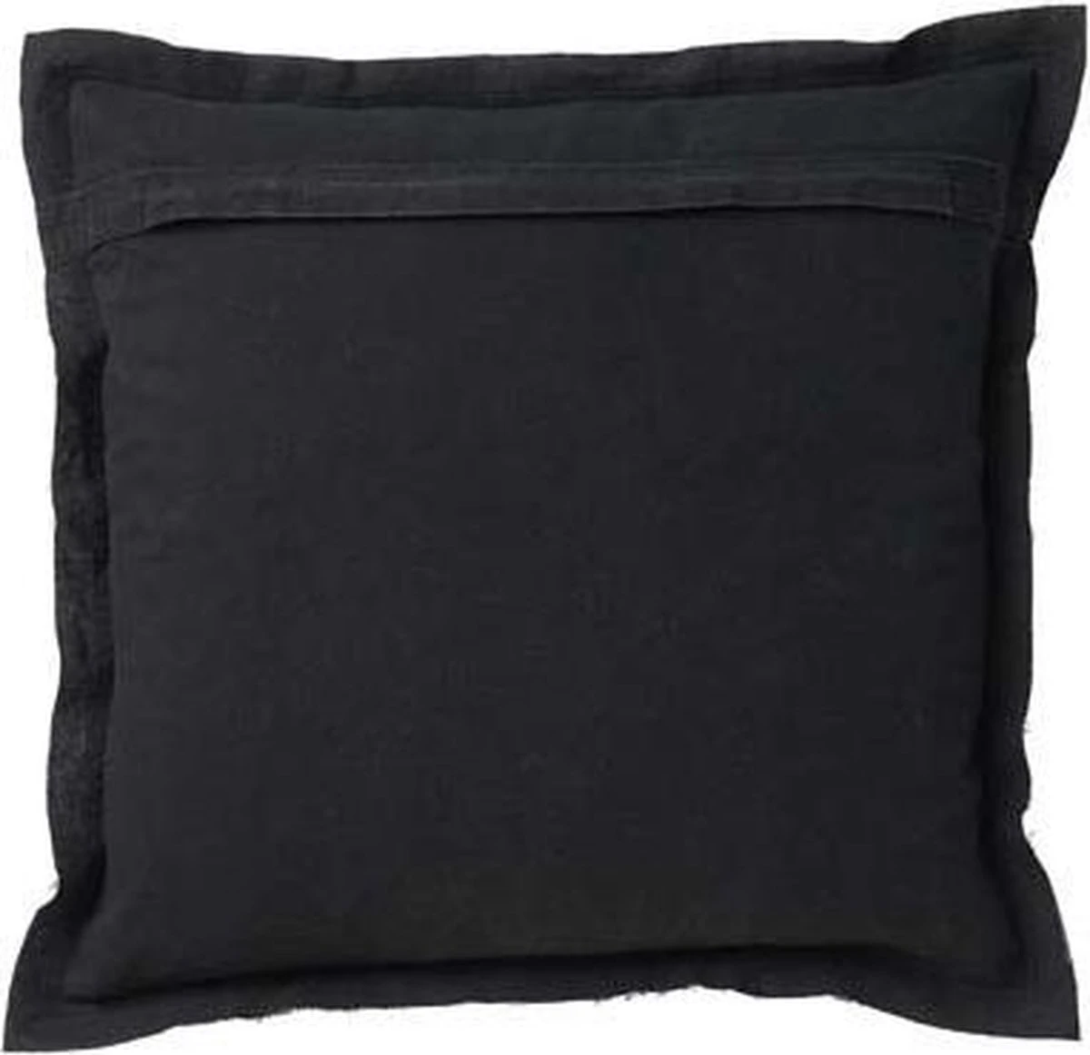 BURTO - Sierkussen Van Gewassen Katoen Raven 60x60 Cm - Zwart - Inclusief Binnenvulling 8 BURTO - Sierkussen Van Gewassen Katoen Raven 60x60 Cm - Zwart - Inclusief Binnenvulling - Afbeelding 6