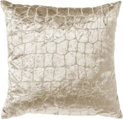 COLETTE - Kussenhoes 45x45 Cm Semolina - Beige - Exclusief Binnenkussen