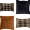 Set Van 4 Kussens - Bruin - Zwart - JAVIER - JAVIER- ZAYA- FINN - Inclusief Vulling - Luxe En Zachte Stoffen 1 Set Van 4 Kussens - Bruin - Zwart - JAVIER - JAVIER- ZAYA- FINN - Inclusief Vulling - Luxe En Zachte Stoffen -Dutch Decor 1200x1168 3