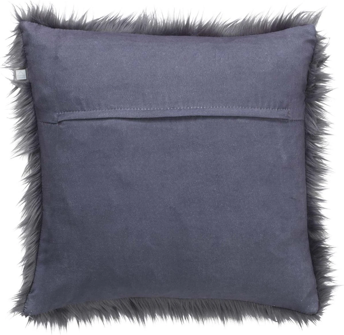 MEES - Kussenhoes 45x45 Cm - Donkergrijs- Antraciet - Fluffy - Superzacht - Exclusief Binnenkussen 4 MEES - Kussenhoes 45x45 Cm - Donkergrijs- Antraciet - Fluffy - Superzacht - Exclusief Binnenkussen - Afbeelding 2