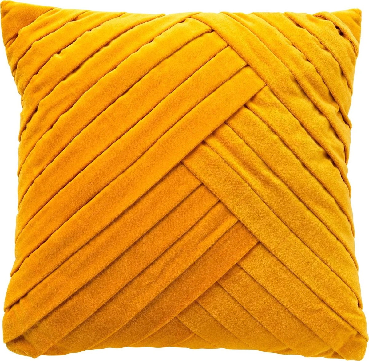 GIDI - Kussenhoes Velvet 45x45 Cm - Golden Glow - Geel - Exclusief Binnenkussen 3 GIDI - Kussenhoes Velvet 45x45 Cm - Golden Glow - Geel - Exclusief Binnenkussen