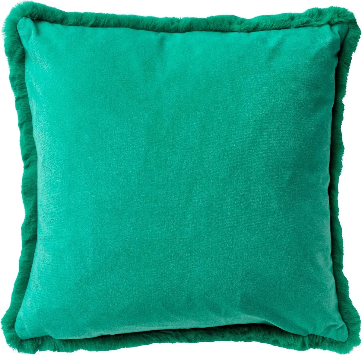 ZAYA - Kussenhoes Unikleur 45x45 Cm - Emerald - Groen - Superzacht - Met Rits 4 ZAYA - Kussenhoes Unikleur 45x45 Cm - Emerald - Groen - Superzacht - Met Rits - Afbeelding 2