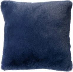 ZAYA - Kussenhoes Unikleur 45x45 Cm - Insignia Blue - Donkerblauw - Superzacht - Met Rits