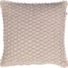 HUSET - Kussenhoes Gehaakt Dessin 45x45 Cm - Roze - Nude - Pasteltint - 100% Katoen - Exclusief Binnenkussen -Dutch Decor 1200x1180 10