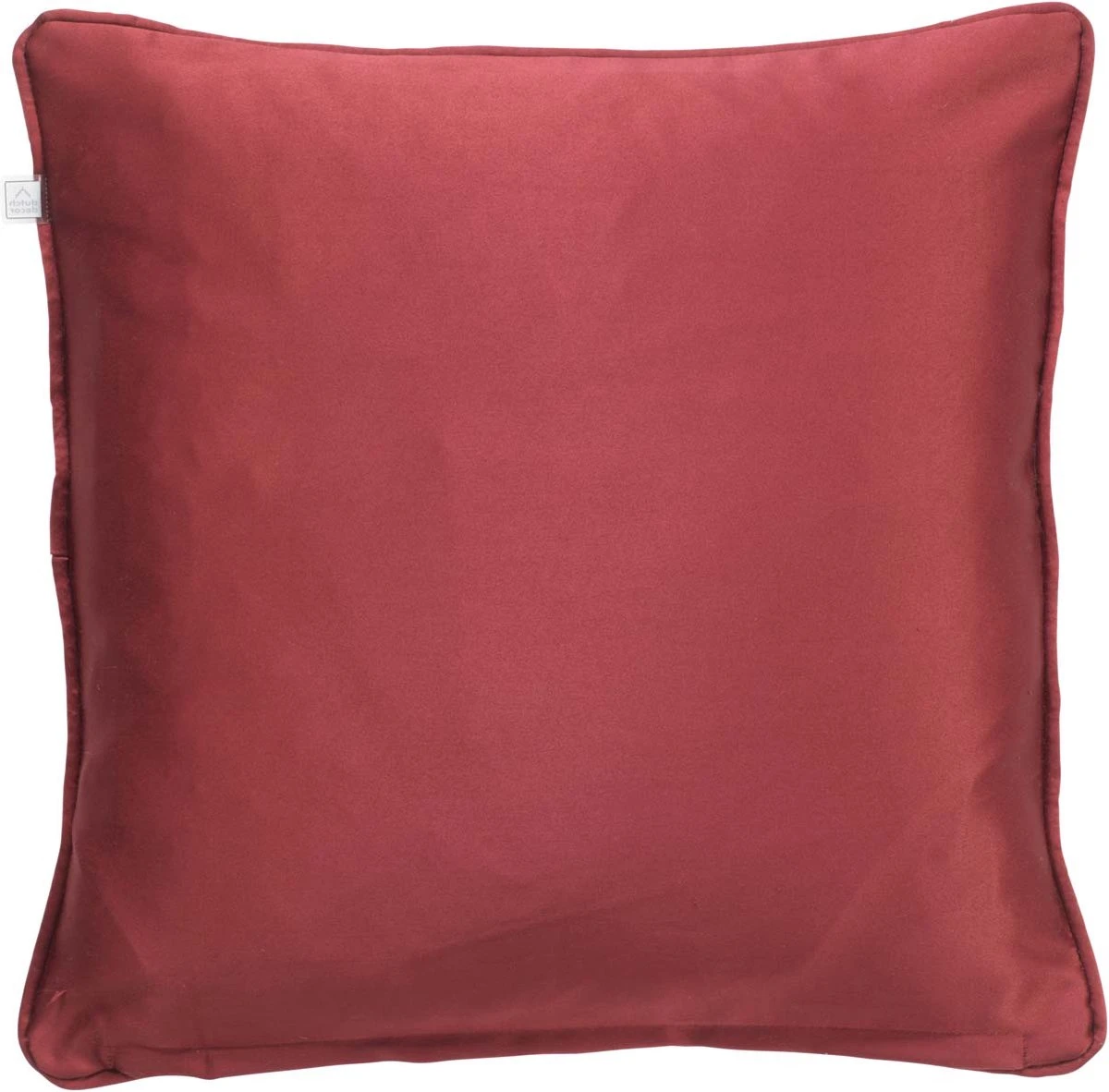 DOVA - Kussenhoes 45x45 Cm - Bordeaux Rood - Met Rits 4 DOVA - Kussenhoes 45x45 Cm - Bordeaux Rood - Met Rits - Afbeelding 2