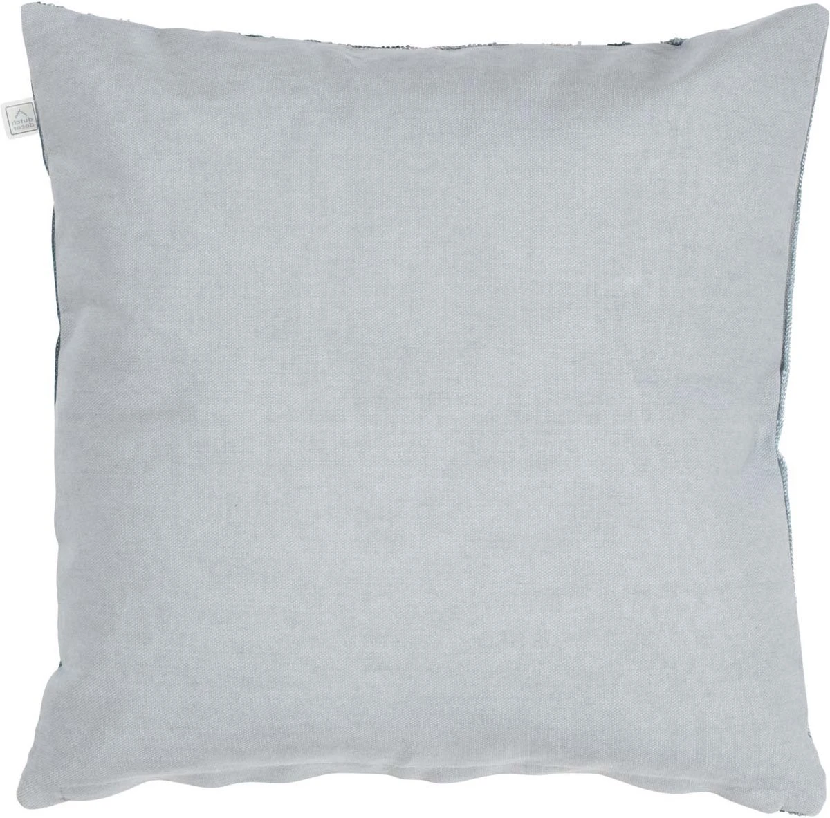 ERIK - Kussenhoes 45x45 Cm - Mist - Lichtgrijs - Beige - Blauw - Streepjes - Exclusief Binnenkussen 4 ERIK - Kussenhoes 45x45 Cm - Mist - Lichtgrijs - Beige - Blauw - Streepjes - Exclusief Binnenkussen - Afbeelding 2