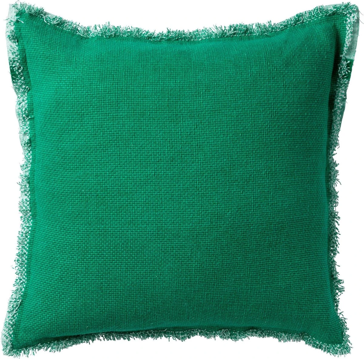 BURTO - Sierkussen Van Gewassen Katoen Emerald 60x60 Cm - Groen - Inclusief Binnenkussen 3 BURTO - Sierkussen Van Gewassen Katoen Emerald 60x60 Cm - Groen - Inclusief Binnenkussen