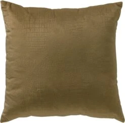 CROCO - Kussenhoes 40x40 Cm Military Olive - Groen - Met Rits