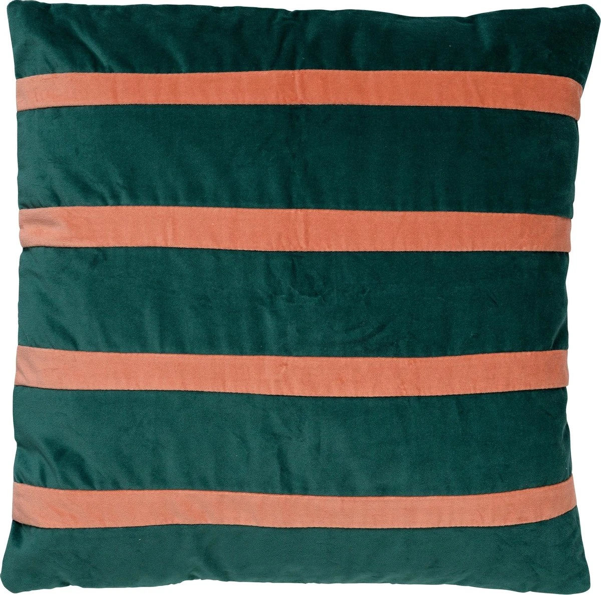PEMM - Kussenhoes Sierkussen Velvet 45x45 Cm - Sagebrush Green - Groen - Roze Strepen - Color Blocking - Met Rits 3 PEMM - Kussenhoes Sierkussen Velvet 45x45 Cm - Sagebrush Green - Groen - Roze Strepen - Color Blocking - Met Rits