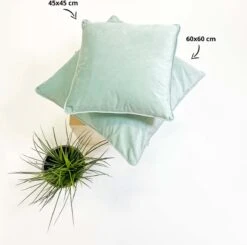 FINN - Kussenhoes Velvet 60x60 Cm - Jadeite - Lichtgroen - Exclusief Binnenkussen 12 FINN - Kussenhoes Velvet 60x60 Cm - Jadeite - Lichtgroen - Exclusief Binnenkussen -Dutch Decor 1200x1188 11