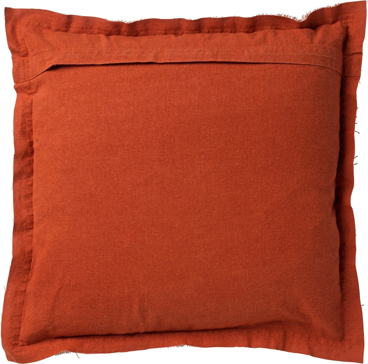 BURTO - Kussenhoes Van Gewassen Katoen Potters Clay 60x60 Cm - Oranje - Exclusief Binnenkussen 10 BURTO - Kussenhoes Van Gewassen Katoen Potters Clay 60x60 Cm - Oranje - Exclusief Binnenkussen - Afbeelding 8