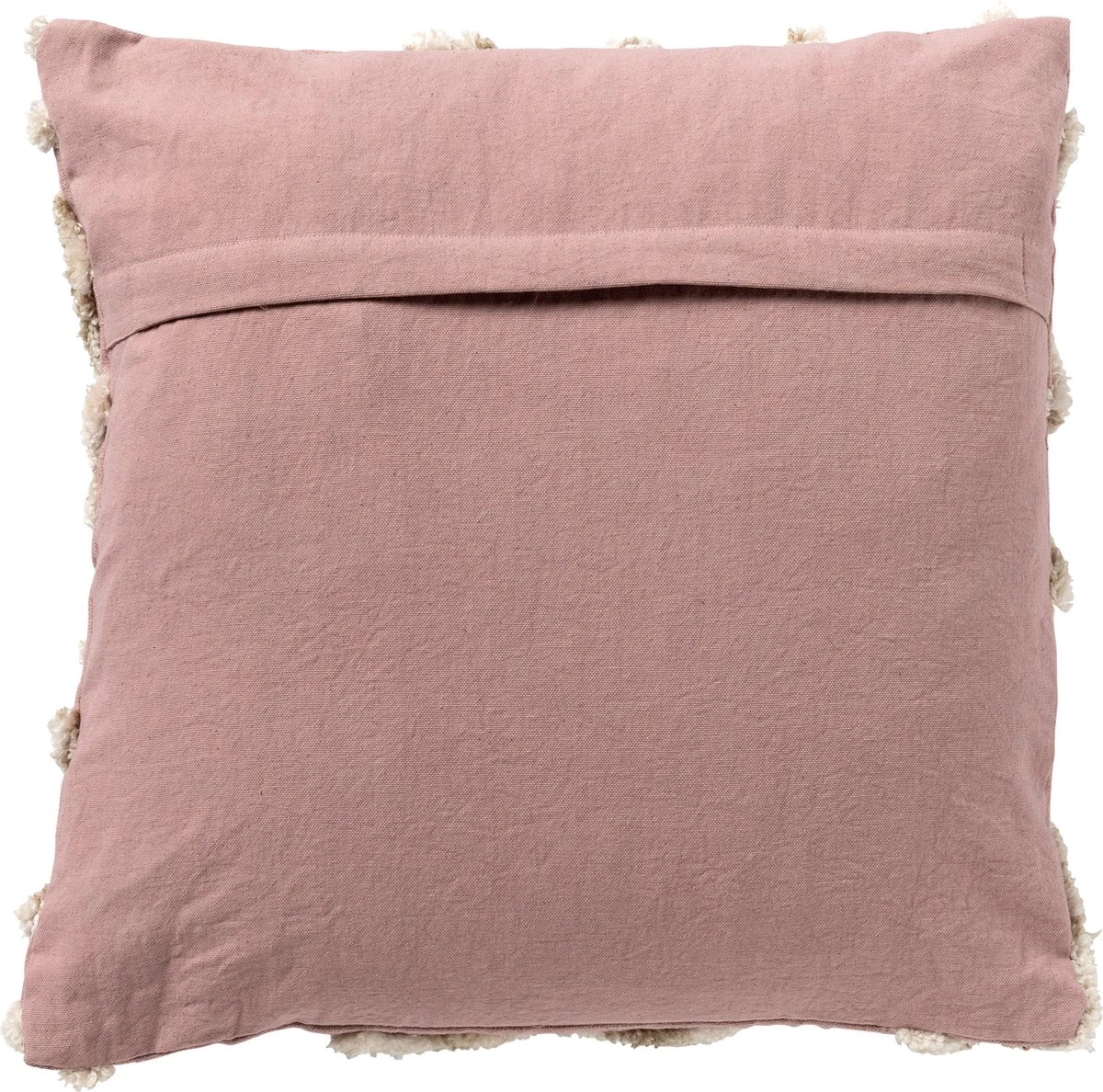 LIVIA - Kussenhoes 45x45 Cm Pale Mauve - Roze - Exclusief Binnenkussen 3 LIVIA - Kussenhoes 45x45 Cm Pale Mauve - Roze - Exclusief Binnenkussen - Afbeelding 2