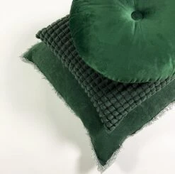 ROME - Sierkussen Uni 45x45 Cm - Mountain View - Donkergroen - Inclusief Binnenvulling -Dutch Decor 1200x1189 2