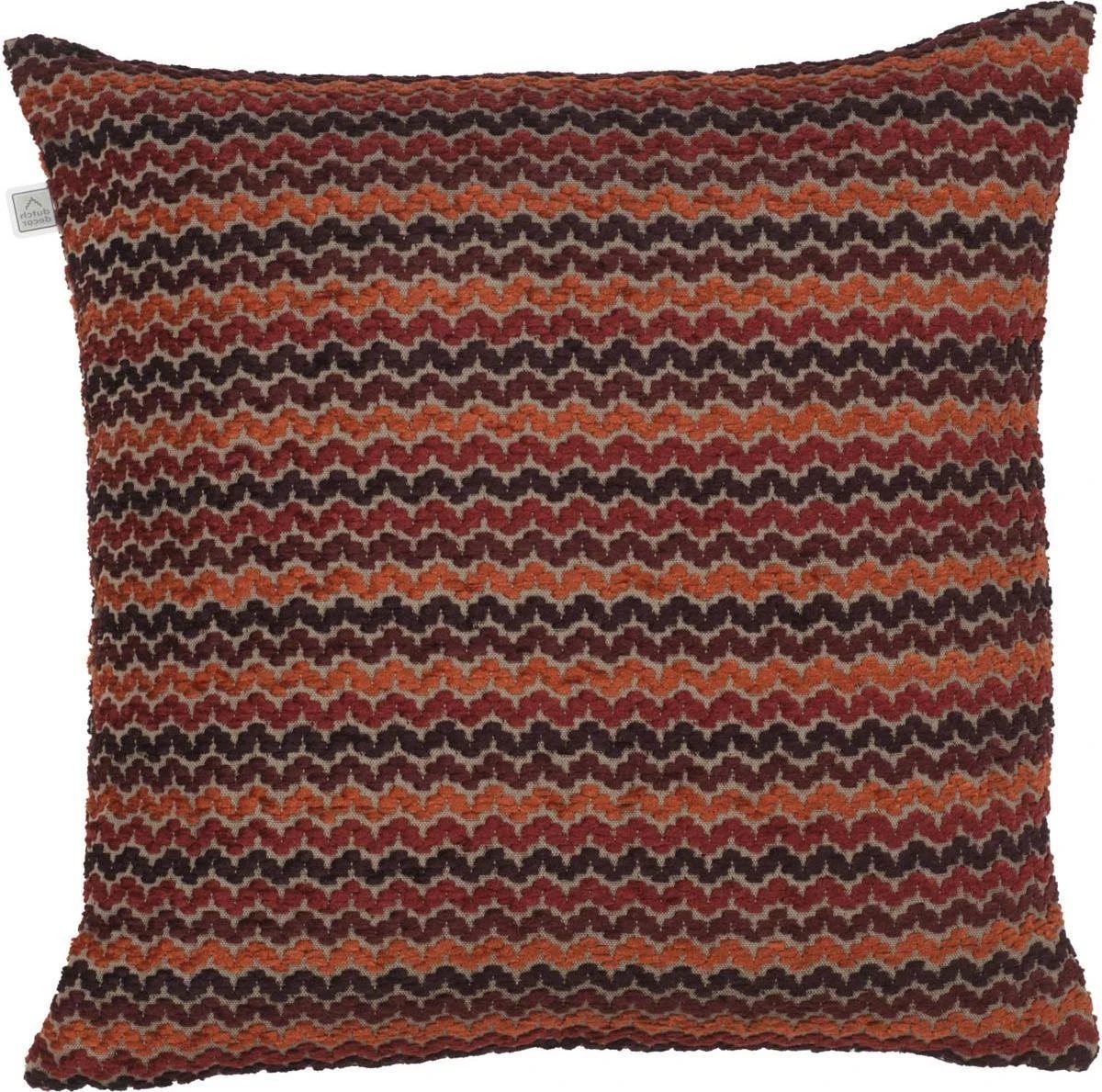 LENA - Sierkussen Geborduurd 45x45 Cm - Rood - Bordeaux - Oranje - Bruin - Retro - Inclusief Binnenvulling 4 LENA - Sierkussen Geborduurd 45x45 Cm - Rood - Bordeaux - Oranje - Bruin - Retro - Inclusief Binnenvulling - Afbeelding 2