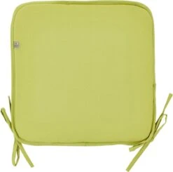 Dutch Decor - SUNNY - Stoelkussen Vierkant Met Linten Lime 38.5x38.5 Cm - Model PK2 - Zitkussen