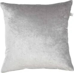 CIDO - Kussenhoes Velvet Midden Grijs 45x45 Cm - Met Rits