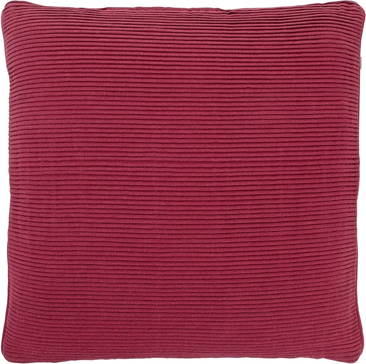 KLUNE - Kussenhoes 45x45 Cm - Bordeaux - Rood - Ribstof - Met Rits 3 KLUNE - Kussenhoes 45x45 Cm - Bordeaux - Rood - Ribstof - Met Rits