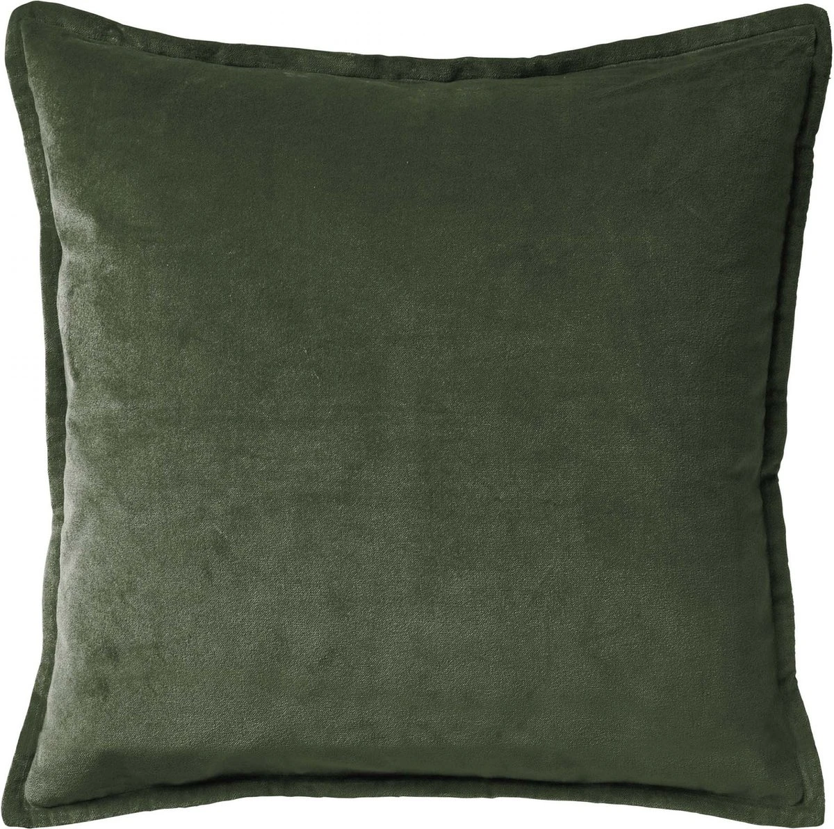 CAITH - Sierkussen Velvet 100% Katoen 50x50 Cm - Mountain View - Donkergroen - Inclusief Binnenvulling 3 CAITH - Sierkussen Velvet 100% Katoen 50x50 Cm - Mountain View - Donkergroen - Inclusief Binnenvulling