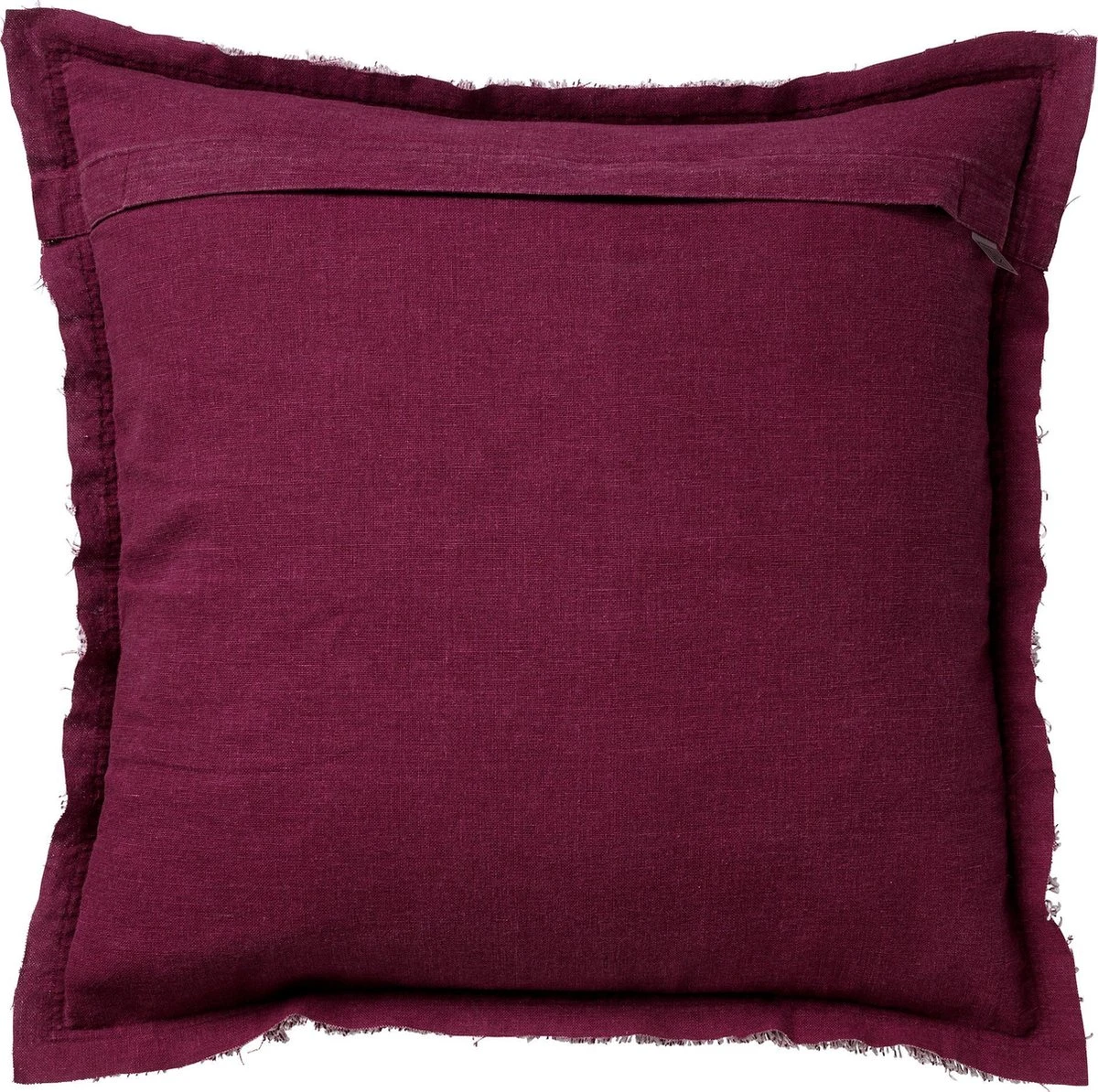 BURTO - Sierkussen Van Gewassen Katoen Red Plum 45x45 Cm - Roze - Inclusief Binnenvulling 4 BURTO - Sierkussen Van Gewassen Katoen Red Plum 45x45 Cm - Roze - Inclusief Binnenvulling - Afbeelding 2