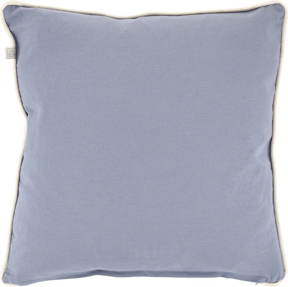 DILAN - Sierkussen Geborduurd 45x45 Cm - Denim - Blauw - Bloemetjes - 100% Katoen - Inclusief Binnenvulling 4 DILAN - Sierkussen Geborduurd 45x45 Cm - Denim - Blauw - Bloemetjes - 100% Katoen - Inclusief Binnenvulling - Afbeelding 2
