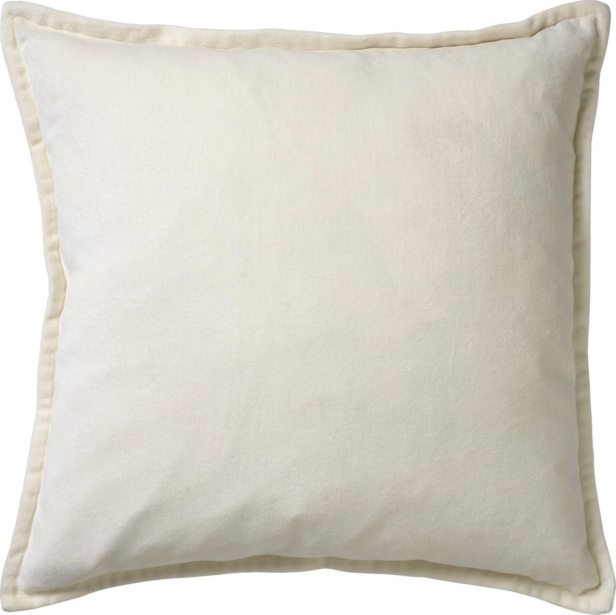 Set Van 2 Kussenhoezen - Dutch Decor CAITH - 50x50 Cm - Velvet - Snow White - Wit - Unikleur 3 Set Van 2 Kussenhoezen - Dutch Decor CAITH - 50x50 Cm - Velvet - Snow White - Wit - Unikleur