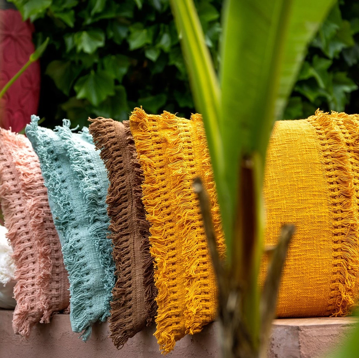 FARA - Kussenhoes Katoen 40x60 Cm - Tobacco Brown- Bruin - Exclusief Binnenkussen 4 FARA - Kussenhoes Katoen 40x60 Cm - Tobacco Brown- Bruin - Exclusief Binnenkussen - Afbeelding 2