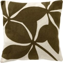 ELIJA - Sierkussen Snow White 45x45 Cm - Wit - Inclusief Binnenkussen