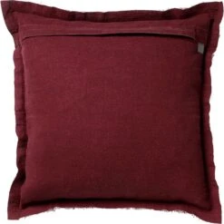 BURTO - Kussenhoes Van Gewassen Katoen Merlot 60x60 Cm - Rood - Exclusief Binnenkussen 15 BURTO - Kussenhoes Van Gewassen Katoen Merlot 60x60 Cm - Rood - Exclusief Binnenkussen -Dutch Decor 1200x1199 32