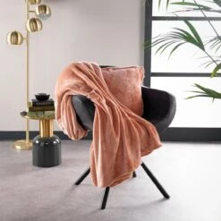 Dutch Decor - BILLY - Plaid Flannel Fleece 150x200 Cm - Muted Clay - Roze - Superzacht - Deken -Dutch Decor 1200x1200 102