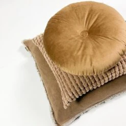 Set Van 2- Dutch Decor ROME- Sierkussens Unikleur Tobacco Brown 45x45 Cm - Bruin -Dutch Decor 1200x1200 1041