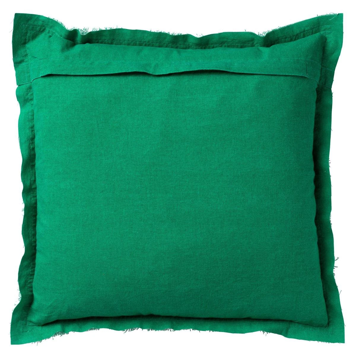 BURTO - Sierkussen Van Gewassen Katoen Emerald 60x60 Cm - Groen - Inclusief Binnenkussen 4 BURTO - Sierkussen Van Gewassen Katoen Emerald 60x60 Cm - Groen - Inclusief Binnenkussen - Afbeelding 2