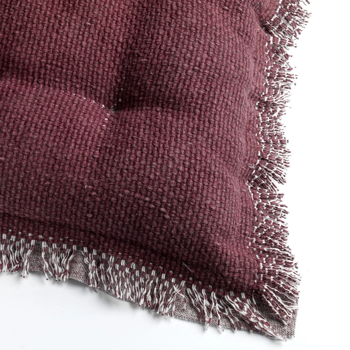 Dutch Decor - BURTO - Stoelkussen Van Gewassen Katoen Merlot 40x40 Cm - Rood - Zitkussen 5 Dutch Decor - BURTO - Stoelkussen Van Gewassen Katoen Merlot 40x40 Cm - Rood - Zitkussen - Afbeelding 3