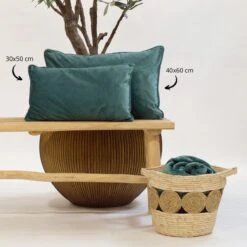 FINN - Kussenhoes Velvet 30x50 Cm - Sagebrush Green - Groen - Exclusief Binnenkussen -Dutch Decor 1200x1200 194