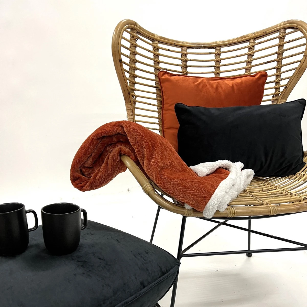 Dutch Decor - BOBBY - Plaid 150x200 Cm Potters Clay - Oranje - Teddy - Deken 5 Dutch Decor - BOBBY - Plaid 150x200 Cm Potters Clay - Oranje - Teddy - Deken - Afbeelding 3