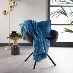 Dutch Decor - BILLY - Plaid Flannel Fleece 150x200 Cm - Provincial Blue - Blauw - Superzacht - Deken -Dutch Decor 1200x1200 384