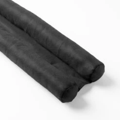 Dutch Decor - TITO - Dubbele Tochtstopper - 80x16 Cm - Raven - Zwart - Hoogte 5 Cm - Tochtrol Voor Binnen - Tochthond - Tochtkussen