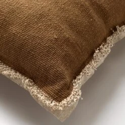 BURTO - Kussenhoes Van Gewassen Katoen Tobacco Brown 60x60 Cm - Bruin - Exclusief Binnenkussen 13 BURTO - Kussenhoes Van Gewassen Katoen Tobacco Brown 60x60 Cm - Bruin - Exclusief Binnenkussen -Dutch Decor 1200x1200 501