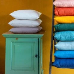 JAMES - Sierkussen Katoen 45x45 Cm - Driftwood - Taupe - Inclusief Binnenkussen -Dutch Decor 1200x1200 542