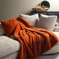 Dutch Decor - ZINZI - Plaid Unikleur 140x180 Cm Potters Clay - Oranje - Deken 7 Dutch Decor - ZINZI - Plaid Unikleur 140x180 Cm Potters Clay - Oranje - Deken -Dutch Decor 1200x1200 64