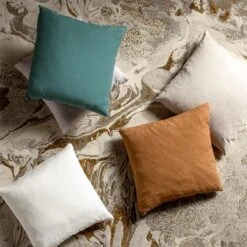 JAMES - Sierkussen Katoen 45x45 Cm - Sagebrush Green - Groen - Inclusief Binnenkussen -Dutch Decor 1200x1200 664