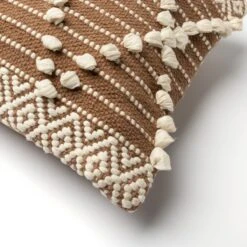 JULIEN - Kussenhoes Van Katoen 40x60 Cm Tobacco Brown - Bruin - Exclusief Binnenkussen -Dutch Decor 1200x1200 690