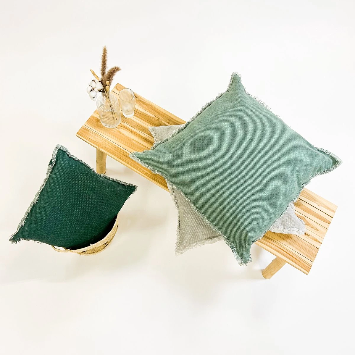 BURTO - Kussenhoes Van Gewassen Katoen Micro Chip 60x60 Cm - Grijs - Exclusief Binnenkussen 11 BURTO - Kussenhoes Van Gewassen Katoen Micro Chip 60x60 Cm - Grijs - Exclusief Binnenkussen - Afbeelding 9