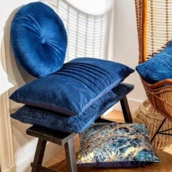 AMAR - Kussenhoes Van Katoen 40x60 Cm Insignia Blue - Blauw - Exclusief Binnenkussen -Dutch Decor 1200x1200 722