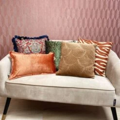 REBEL - Kussenhoes Velvet 30x50 Cm Potters Clay - Oranje - Exclusief Binnenkussen -Dutch Decor 1200x1200 763